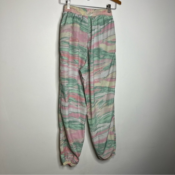 Adidas marbled track joggers pink green size small - Picture 6 of 10